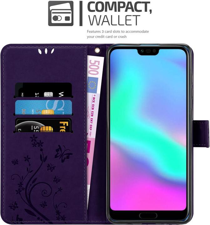 Productafbeelding Cadorabo Bloemen Boekomslag (Honor 10)