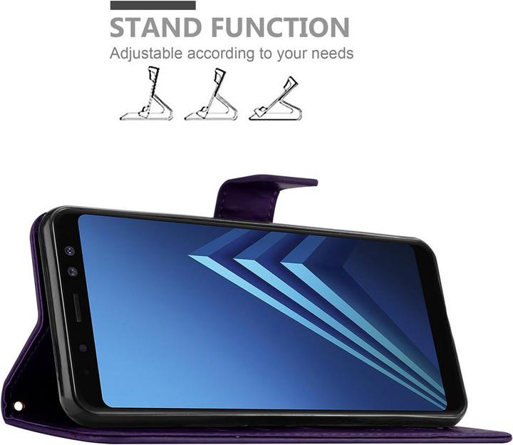 Actual product image Cadorabo Flower Book cover (Samsung Galaxy A8 (2018))