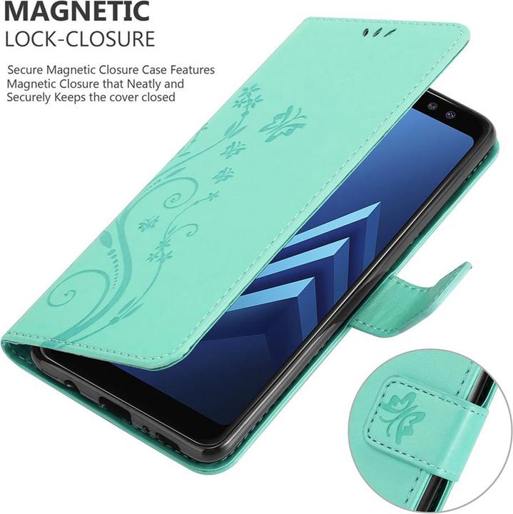 Productafbeelding Cadorabo Bloemen Boekomslag (Samsung Galaxy A8 (2018))