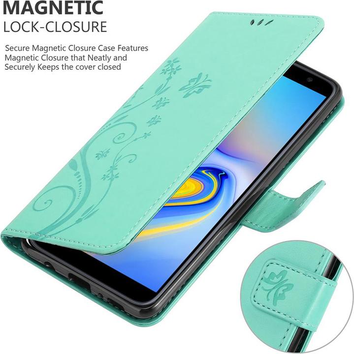 Productafbeelding Cadorabo Bloemen Boekomslag (Samsung Galaxy J6+)