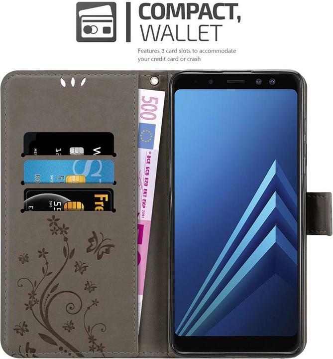 Image du produit Cadorabo Couverture du livre de fleurs (Samsung Galaxy A8 (2018))