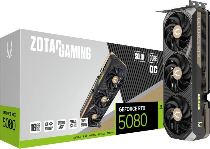 Image du produit Zotac Gaming GeForce RTX 5080 Solid Core OC (16 Go)