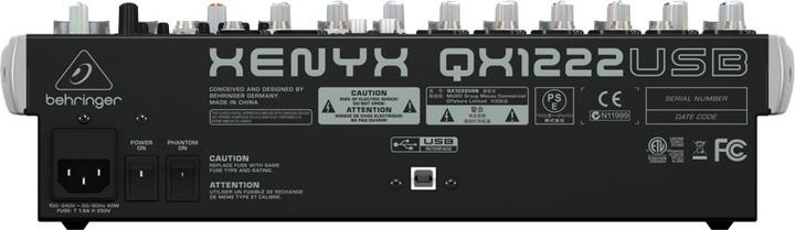 Actual product image Behringer Xenyx Qx1222usb (Studio- and Livemixer)