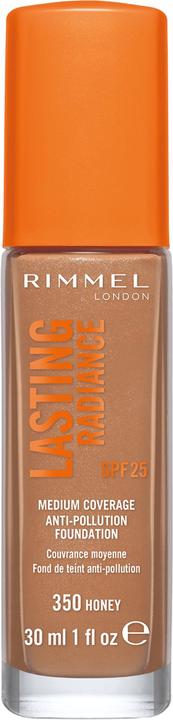 Rimmel London Lasting Radiance Foundation 350 Honey 30ml (350 Miel)