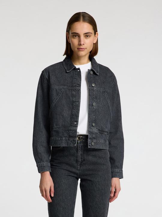 Immagine prodotto Selected Femme Giacca di jeans nera sbiadita (38)