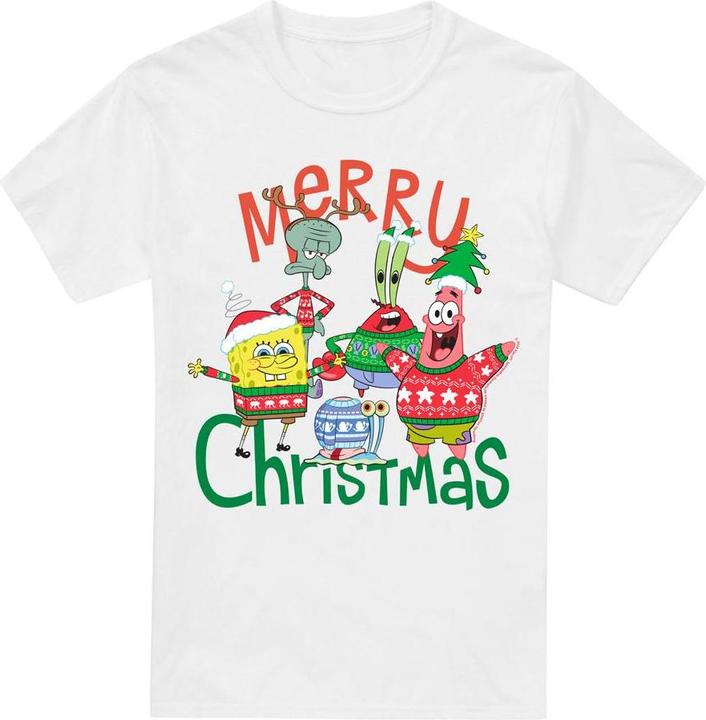 Produktbild Spongebob Squarepants Merry Christmas TShirt (XL)