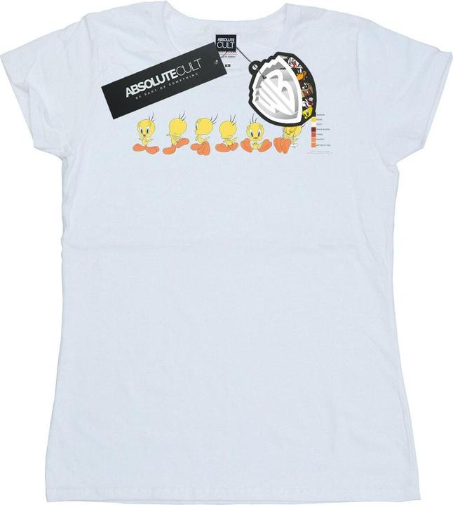 Actual product image Looney Tunes Womens/Ladies Tweety Pie Colour Code Cotton T-Shirt (XL)