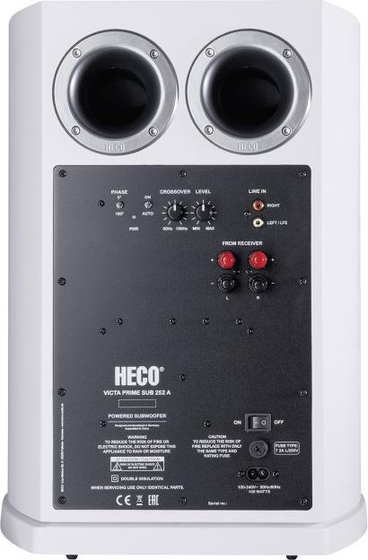 Image du produit Heco Victa Elite Sub 252A Subwoofer actif *blanc (1 pièce, 200 W)