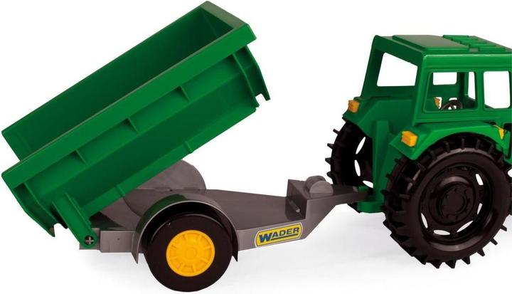 Image du produit Wader Tracteur agricole vert avec remorque