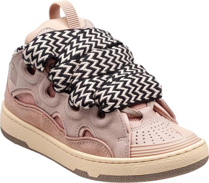 Image du produit Lanvin curb sneakers in white and pink leather (37)