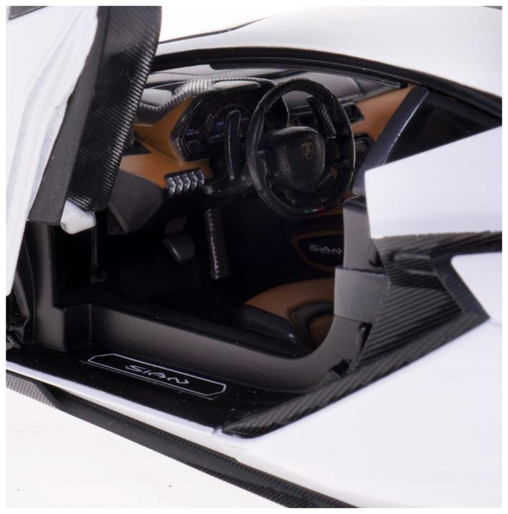Produktbild Bburago Lamborghini Sian FKP 37 1/18 weiss/schwarz