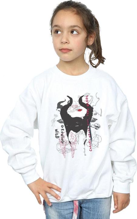 Produktbild Disney Maleficent Mistress Of Evil Growing Wild Horns Collage Sweatshirt Mädchen (140, 146)