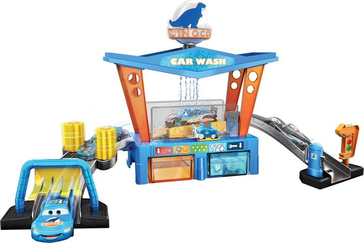 Disney Cars Kit de jeu de lavage de voiture à changement de couleur Dinoco