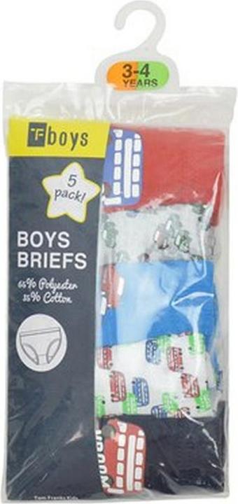 Produktbild Tom Franks TBoys Vehicles Briefs Slips Jungen (5erPack) (116, 5er Pack)
