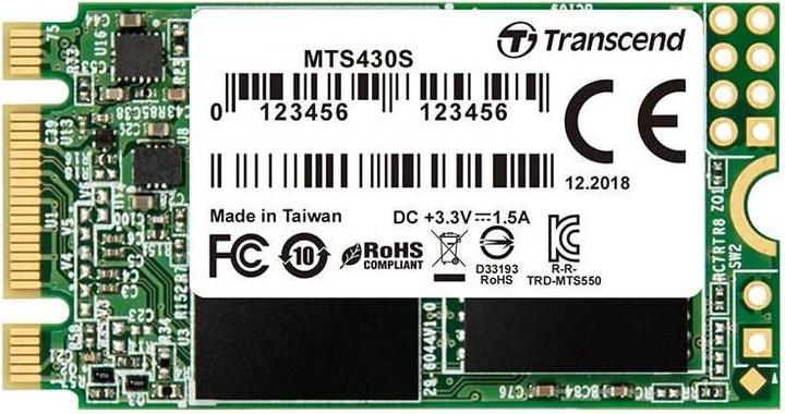 Nutritional values and ingredients Transcend 430S (128 GB, M.2 2242)