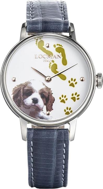 Image du produit Locman Italie Montre Femme 1960 Fantasy Dog Ref. F253A08S-00WHCA2PB (Montre analogique, 32 mm)