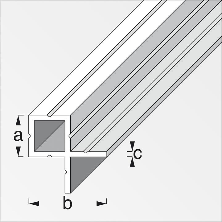Produktbild Alfer Quadratrohrprofil Alu 1m