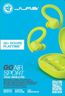 Image du produit JLab Audio Go Air Sport (pas de réduction du bruit, 8 h, Sans fil)