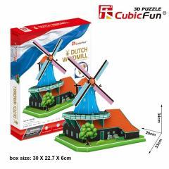 Image du produit Cubicfun PUZZLE Moulin à vent hollandais 3D Kit XL (71 pièces)