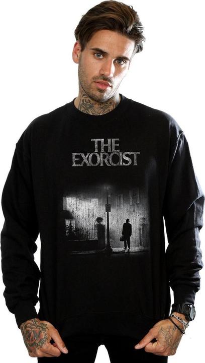 Actual product image The Exorcist Mens Mono Distressed Poster Sweatshirt (XL)