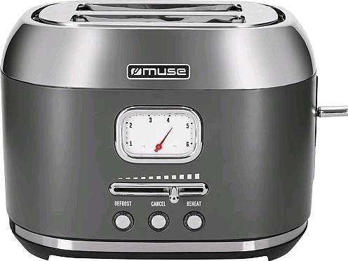 Image du produit Muse Grille-pain MS120 DG en acier inoxydable gris
