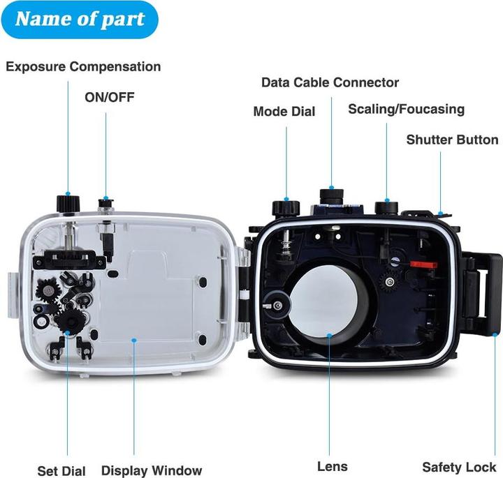 Seafrogs SC-27 (Underwater housing, G1X Mark III)