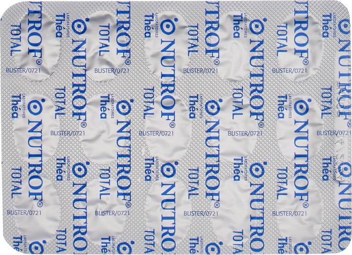 Nährwerte und Zutaten Théa Nutrof Total (90 Stück, Kapseln, 111 g)