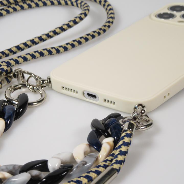 Image du produit PhoneLook Coque Gel silicone avec corde collier & chaîne de pierre décorative (Apple iPhone 13 Pro Max)
