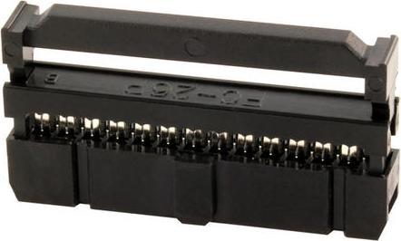 Produktbild CONNECT Pfostenbuchse für Flachbandleitung, RM 2,54, 10-polig