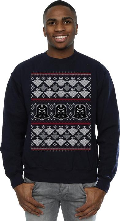 Produktbild Star Wars Christmas Vader Imperial Starship Fair Isle Sweatshirt (XXL)