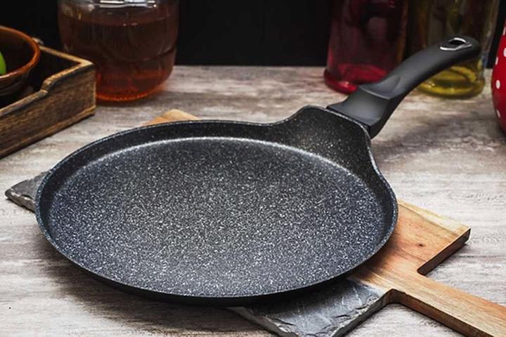 Actual product image BerlingerHaus GRANITE PAN FOR PANCAKES 25cm Black Silver BH-1849 (25 cm, Pan set + pot set, Aluminium)