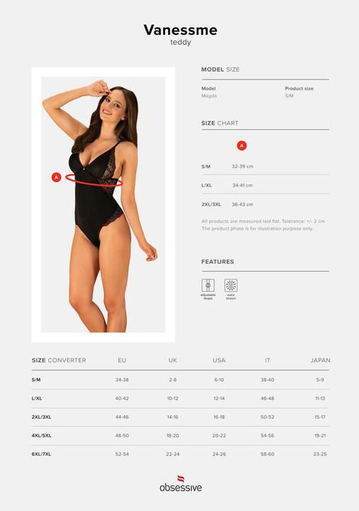 Productafbeelding Obsessive Obsessief - Vanessme Teddy L/Xl (XL)