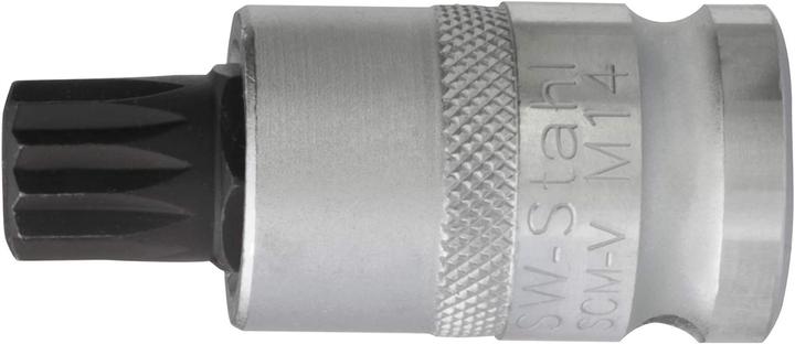 Produktbild SW-Stahl 05306SB Vielzahn Einsatz, 12,5 mm (1/2 Zoll) Antrieb, M14 x 53 mm (12.5 mm)