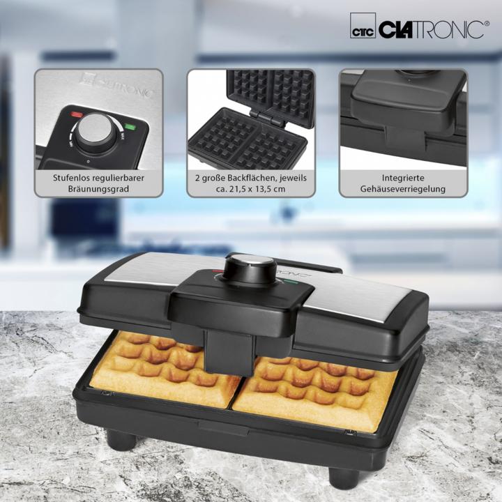 Actual product image Clatronic Waffeleisen