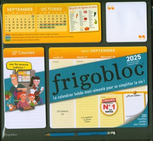 Frigobloc hebdomadaire 2025: calendario dell'organizzazione familiare (Copertina rigida, Francese)