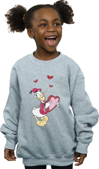 Immagine prodotto Disney Donald Duck Love Heart Felpa Ragazze (140, 146)