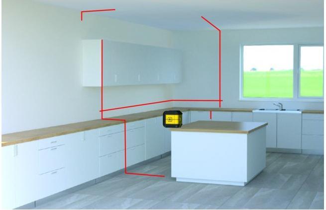 Actual product image Black & Decker Compact cross and line laser