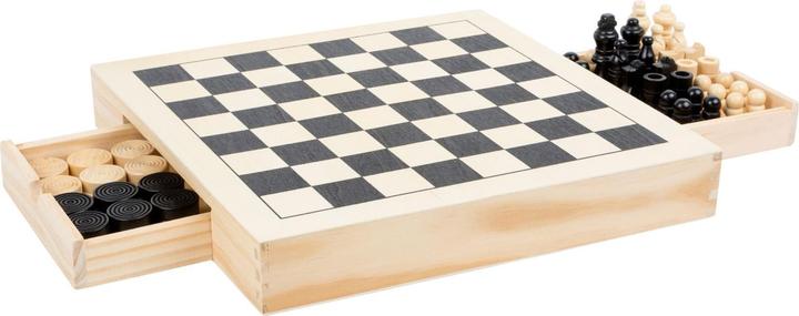 Actual product image small foot checkers, queens, mills