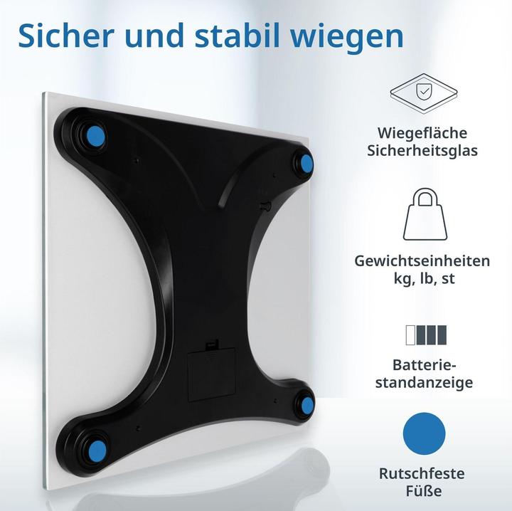 Produktbild ADE Digitale Körperwaage mit grossem Display (200 kg)