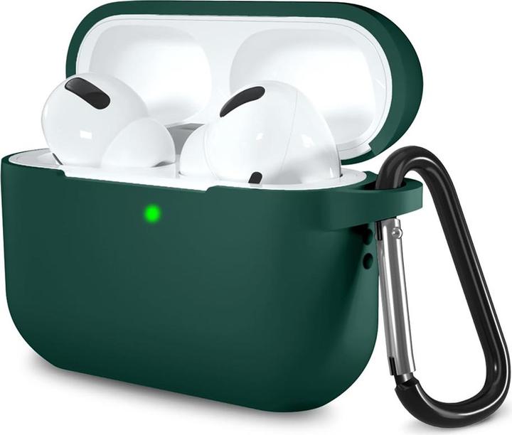 Produktbild Techsuit - Silicone Case - for AirPods Pro 1 / 2, Smooth Ultrathin Material - Dark Green (Kopfhörer Hülle)