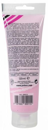 Image du produit Pebeo Decocrème Peinture acrylique mate (Bois de rose, 120 ml)