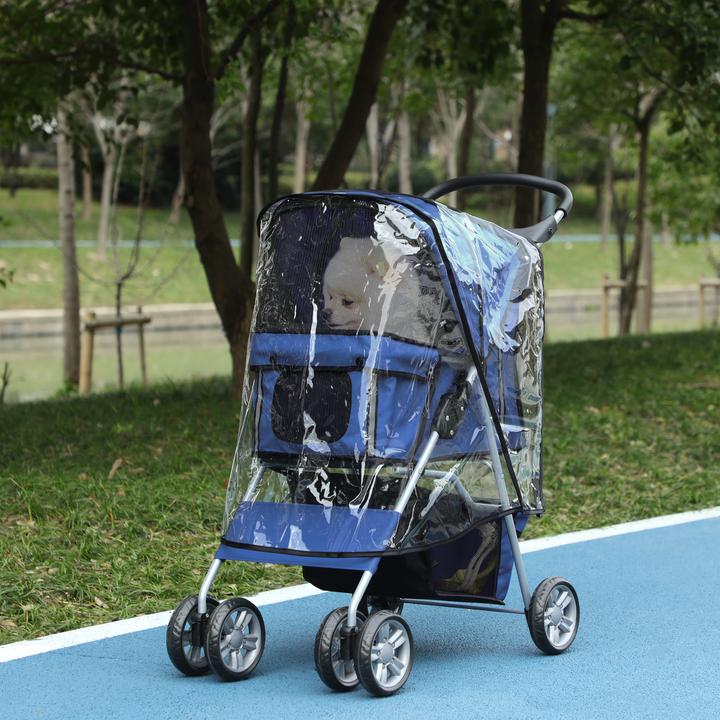 Actual product image PawHut Dog buggy with rain cover (Dog, Foldable)