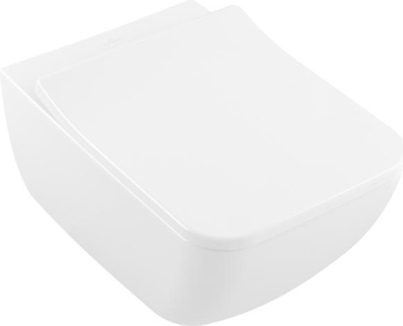 Villeroy & Boch Collaro Combi-Pack, Wand-Tiefspül-WC mit DirectFlush, mit WC-Sitz SlimSeat, 4626RS