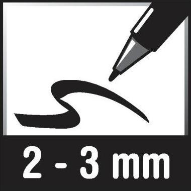 Actual product image Edding 4096 E-4 (White, 2 mm, 5 x)