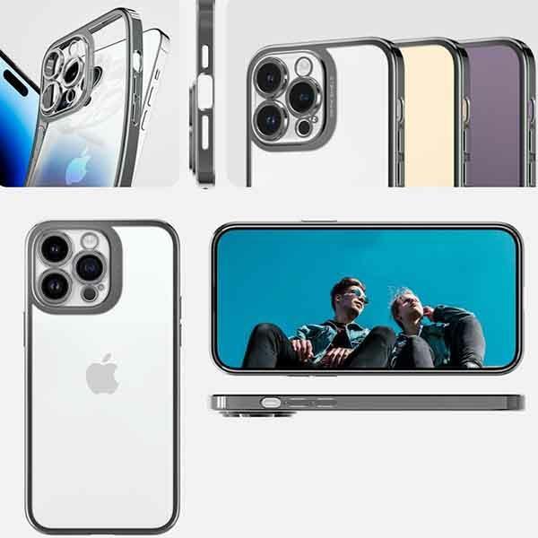 Image du produit Spigen Optique Crystal Iphone 14 Pro Gris Chrome (Apple iPhone 14 Pro)
