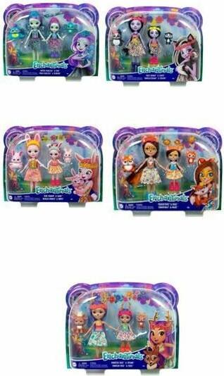 Image du produit Enchantimals Puppe + Little Sister Sort.