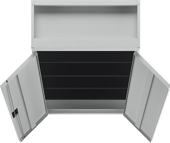 Produktbild Mauser Stahlschrank mit Flügeltüren (95 x 42 x 195 cm)