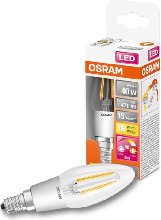 Produktbild Osram Led Superstar Classic B Glow (E14, 40 W, 470 lm, 1 x, E)
