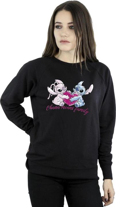 Immagine prodotto Disney Lilo And Stitch Ohana Heart With Angel Felpa Donna (XXL)