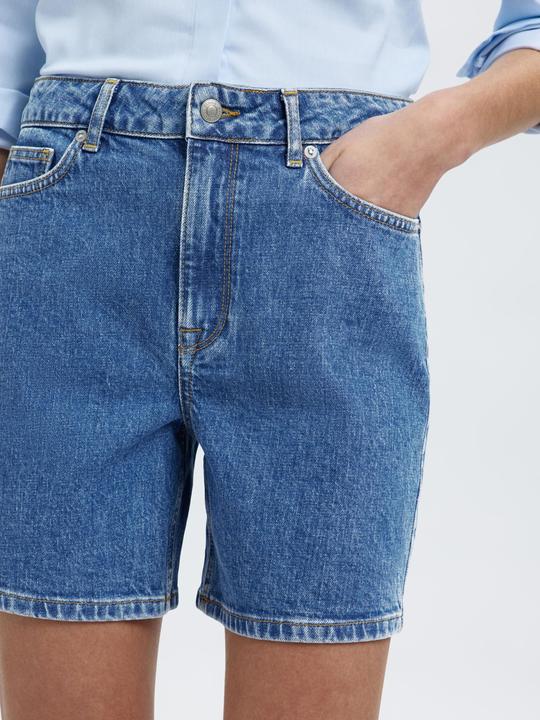 Actual product image Selected Femme High Waist Jean Shorts (40)